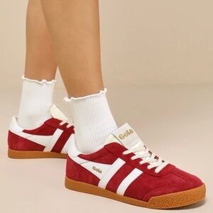 Gola Elan Red and White Sneakers